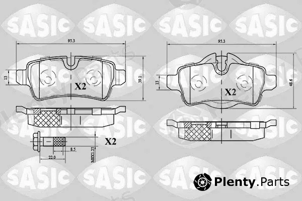 Sasic 6216062 — Brake Pad Set, disc brake