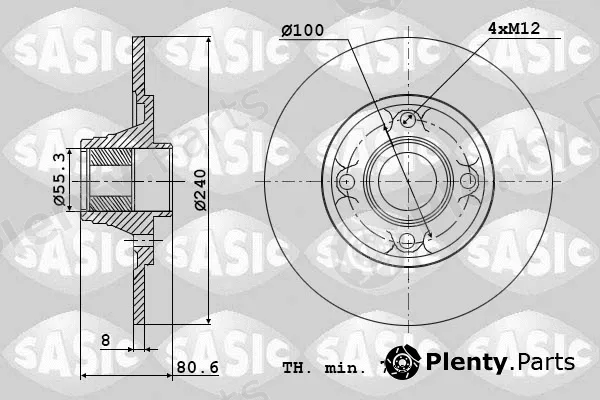 Sasic 6104003 — Brake Disc