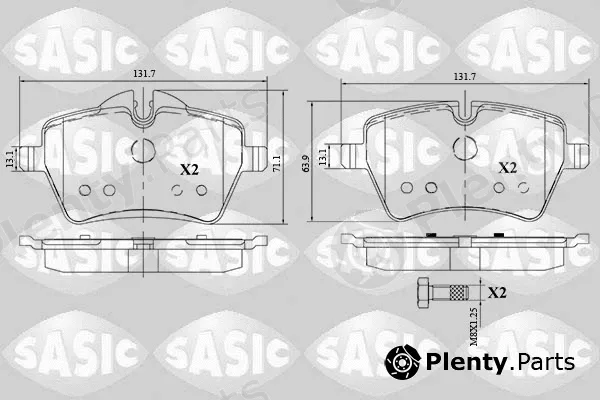 Sasic 6216168 — Brake Pad Set, disc brake