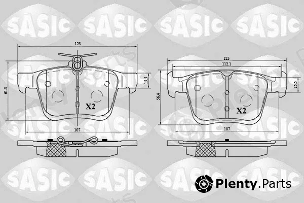 Sasic 6216075 — Brake Pad Set, disc brake