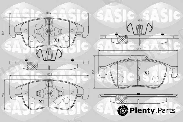Sasic 6214017 — Brake Pad Set, disc brake