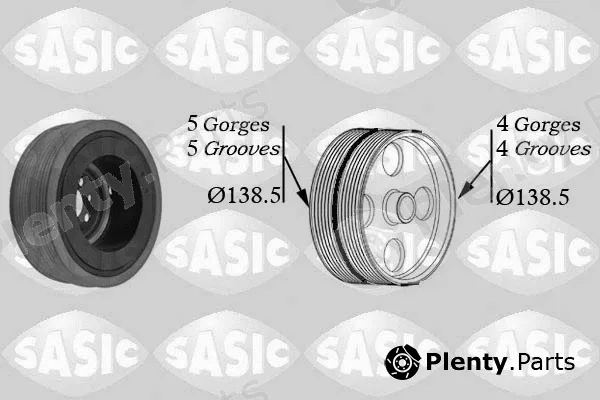 Sasic 9001804 — Belt Pulley, crankshaft