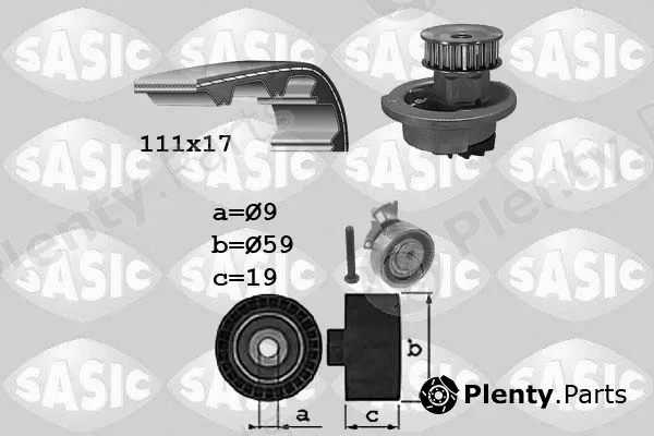 Sasic 3906071 — Water Pump & Timing Belt Kit