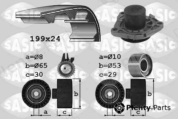 Sasic 3906035 — Water Pump & Timing Belt Kit