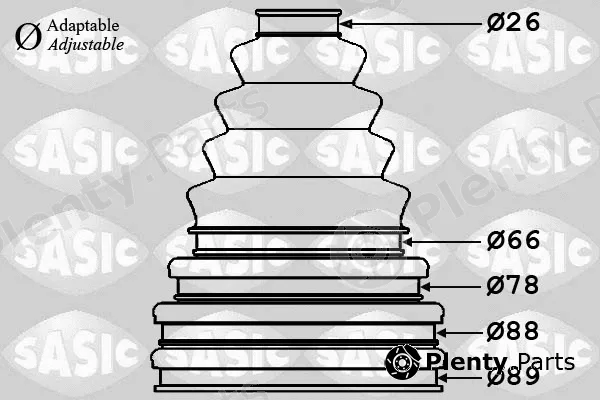 Sasic 1900001 — Bellow, drive shaft