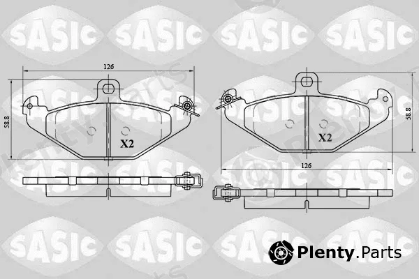 Sasic 6214031 — Brake Pad Set, disc brake