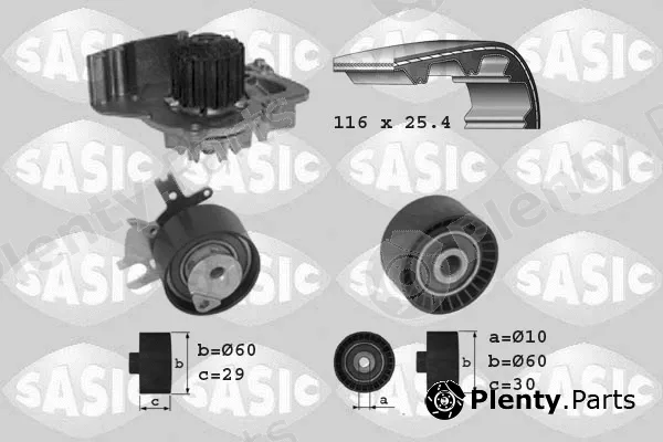 Sasic 3900007 — Water Pump & Timing Belt Kit