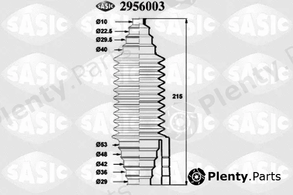 Sasic 2956003 — Bellow, steering