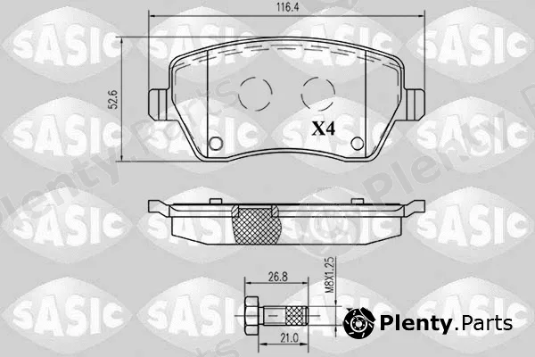 Sasic 6214051 — Brake Pad Set, disc brake