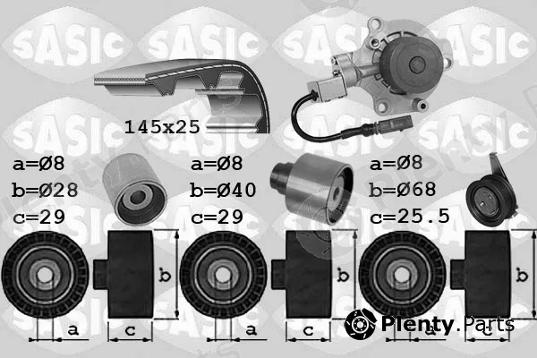 Sasic 3906113 — Water Pump & Timing Belt Kit
