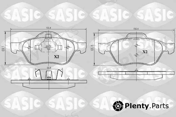 Sasic 6214018 — Brake Pad Set, disc brake