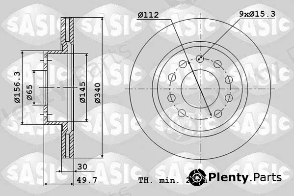 Sasic 6106184 — Brake Disc