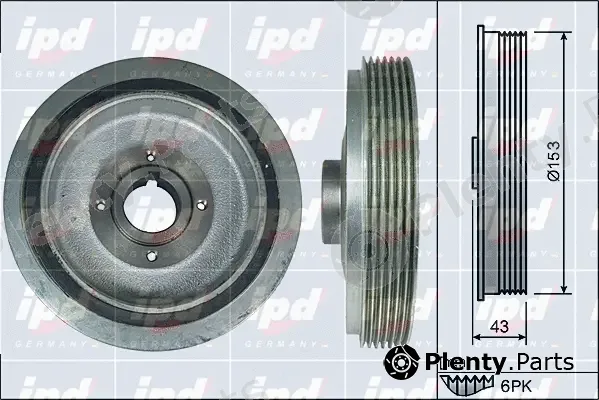 IPD 15-7014 — Belt Pulley, crankshaft