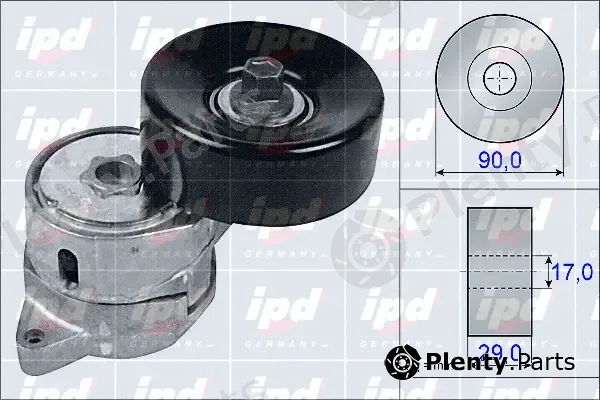 IPD 15-4000 — Belt Tensioner, V-ribbed belt