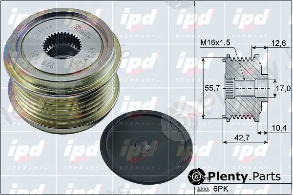 IPD 15-4098 — Alternator Freewheel Clutch