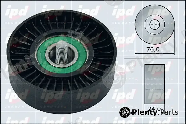 IPD 15-4106 — Deflection/Guide Pulley, V-ribbed belt