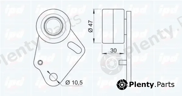 IPD 15-3222 — Tensioner Pulley, timing belt