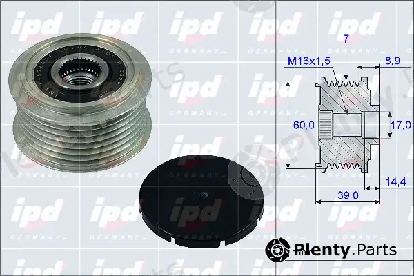 IPD 15-3967 — Alternator Freewheel Clutch