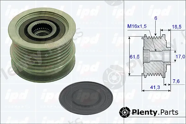 IPD 15-3798 — Alternator Freewheel Clutch