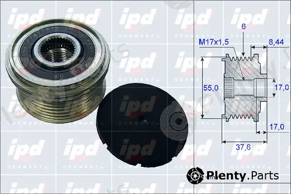 IPD 15-3968 — Alternator Freewheel Clutch