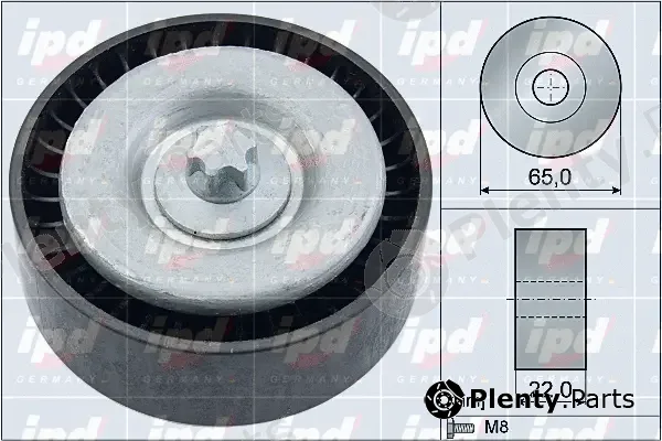 IPD 15-4110 — Deflection/Guide Pulley, V-ribbed belt