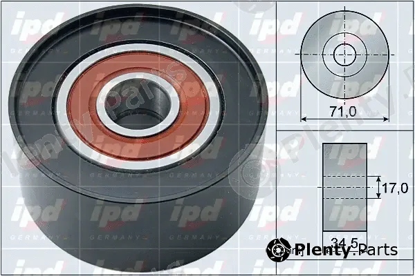 IPD 15-4083 — Deflection/Guide Pulley, V-ribbed belt
