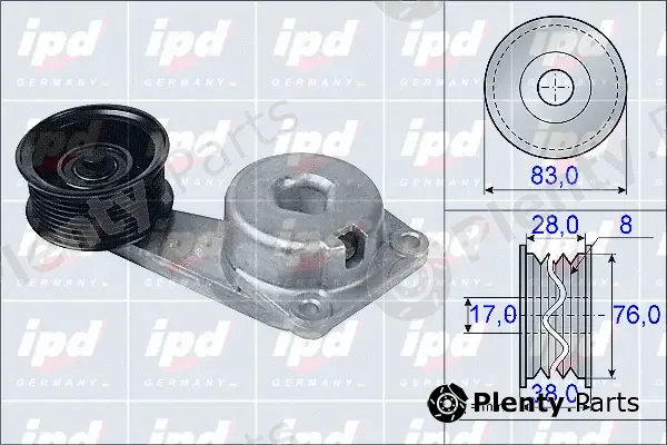 IPD 15-3945 — Belt Tensioner, V-ribbed belt