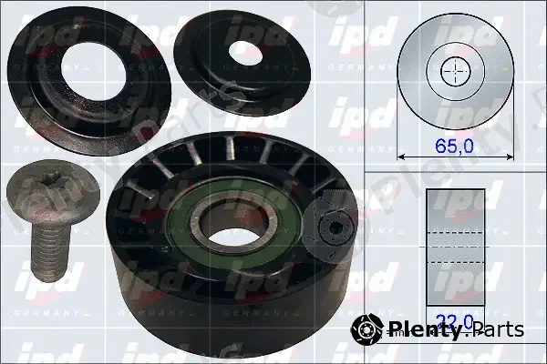 IPD 15-3895 — Deflection/Guide Pulley, V-ribbed belt