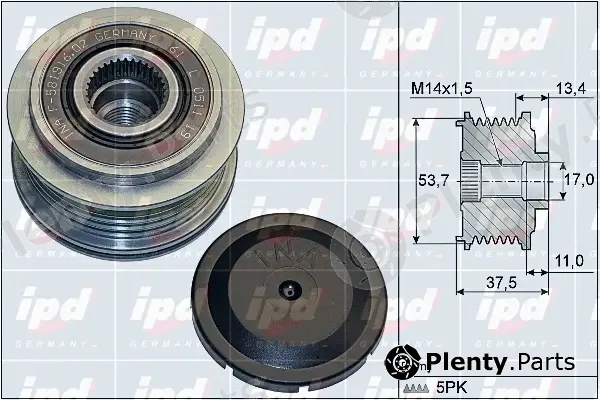 IPD 15-4156 — Alternator Freewheel Clutch