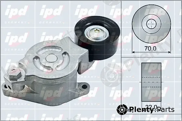 IPD 15-4034 — Belt Tensioner, V-ribbed belt