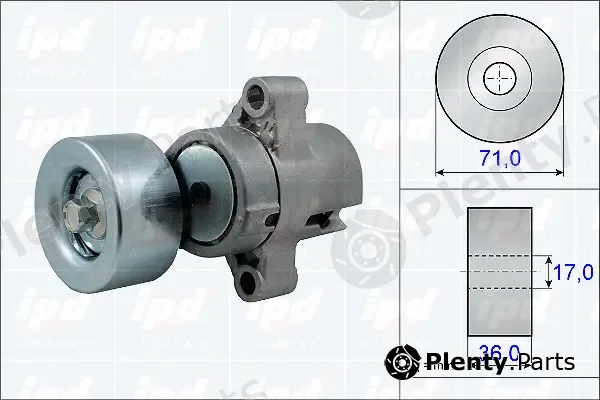 IPD 15-3808 — Belt Tensioner, V-ribbed belt