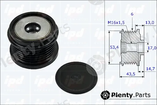 IPD 15-3805 — Alternator Freewheel Clutch