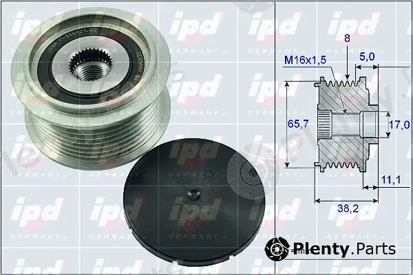 IPD 15-4080 — Alternator Freewheel Clutch