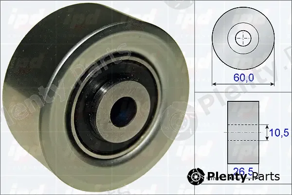 IPD 15-3823 — Deflection/Guide Pulley, V-ribbed belt