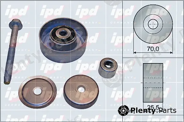 IPD 15-4085 — Deflection/Guide Pulley, V-ribbed belt