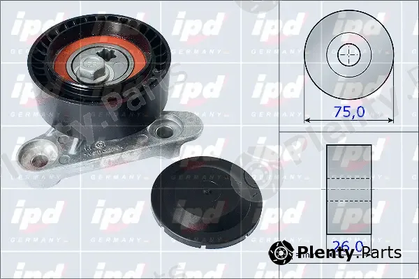 IPD 15-3977 — Tensioner Pulley, V-ribbed belt