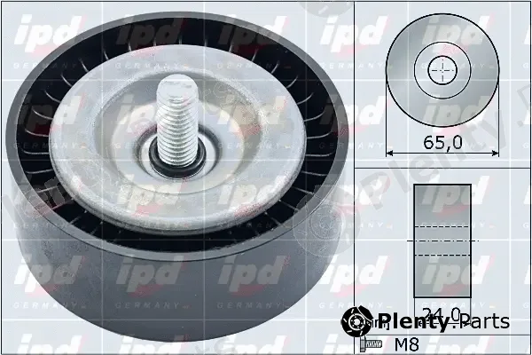 IPD 15-4032 — Deflection/Guide Pulley, V-ribbed belt
