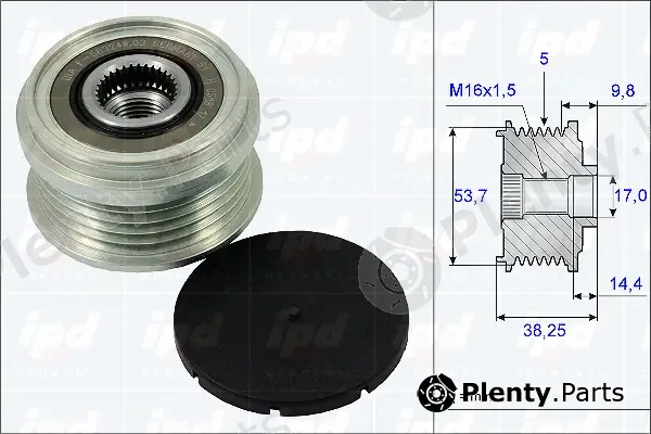 IPD 15-3865 — Alternator Freewheel Clutch
