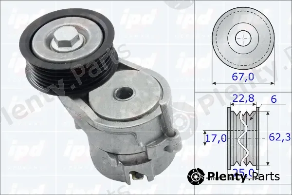 IPD 15-3832 — Belt Tensioner, V-ribbed belt