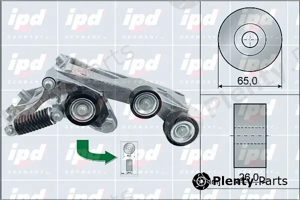 IPD 15-4076 — Belt Tensioner, V-ribbed belt