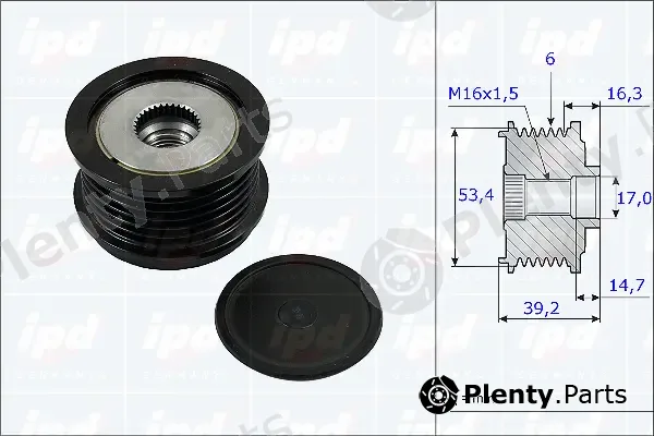 IPD 15-3814 — Alternator Freewheel Clutch