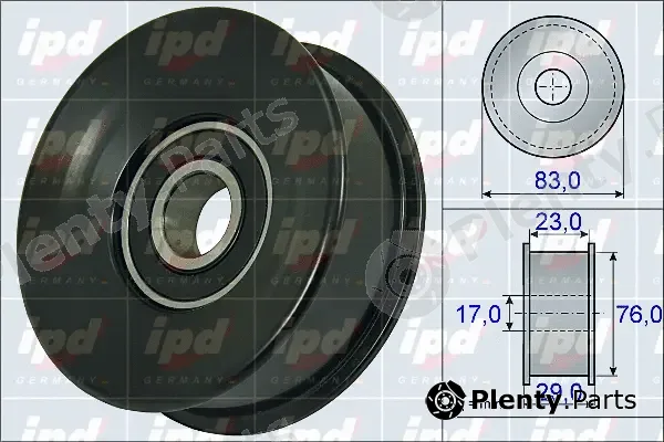 IPD 15-3899 — Deflection/Guide Pulley, V-ribbed belt
