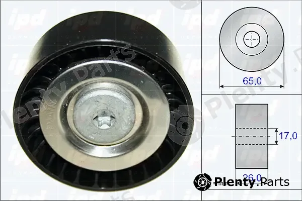 IPD 15-3824 — Deflection/Guide Pulley, V-ribbed belt
