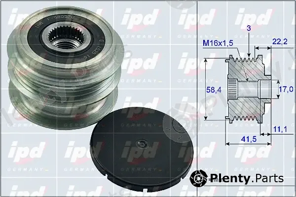 IPD 15-3990 — Alternator Freewheel Clutch