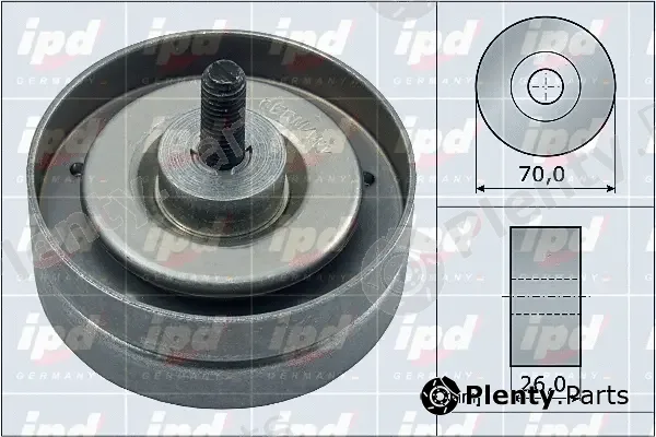 IPD 15-4061 — Deflection/Guide Pulley, V-ribbed belt