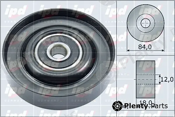 IPD 15-4089 — Deflection/Guide Pulley, V-ribbed belt