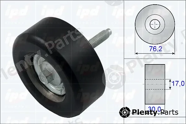 IPD 15-3332 — Deflection/Guide Pulley, V-ribbed belt