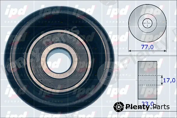 IPD 15-3978 — Deflection/Guide Pulley, V-ribbed belt