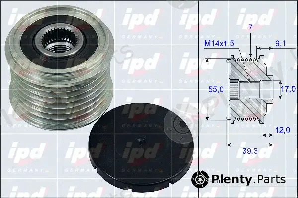 IPD 15-3910 — Alternator Freewheel Clutch