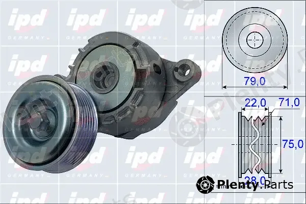 IPD 15-3962 — Belt Tensioner, V-ribbed belt